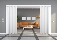 Last inn bildet i Galleri-visningsprogrammet, EIKVOLL FOLDEDØR HVIT DOBBEL